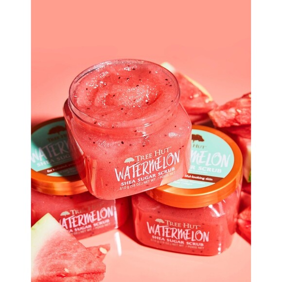 Tree Hut Shea Sugar Scrub Watermelon 18oz (each) Set of 2 NEW - Picture 3 of 4